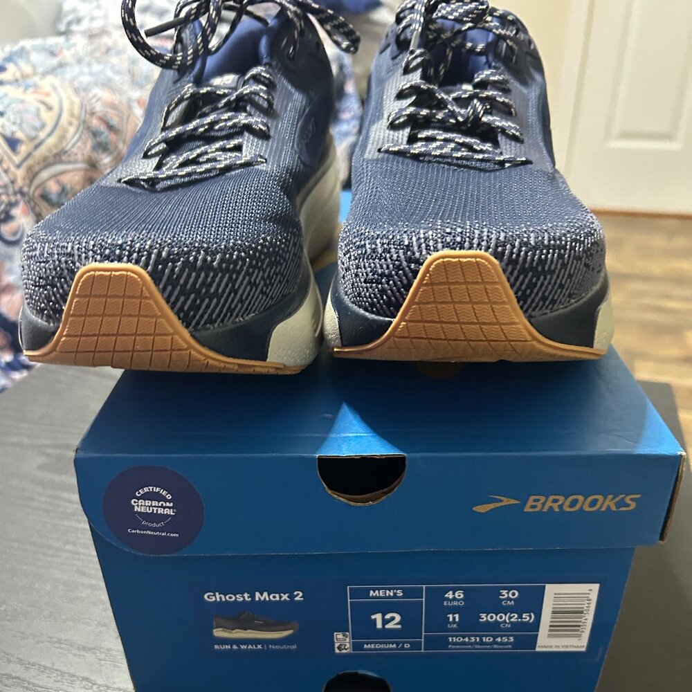 Brooks Mens Ghost Max 2 Running Shoes, 12, New